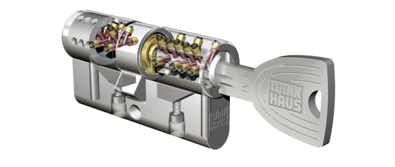Das Bild zeigt einen Schließzylinder der Produktreihe Xtra von Winkhaus.