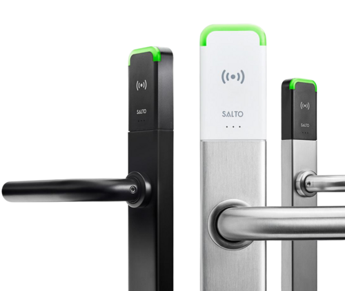 Das Bild stellt einen Beschlag von der Firma Salto dar. 