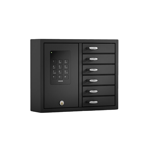 Das Bild zeigt das Produkt Keybox-Basic von der Firma Creone in Schwarz.