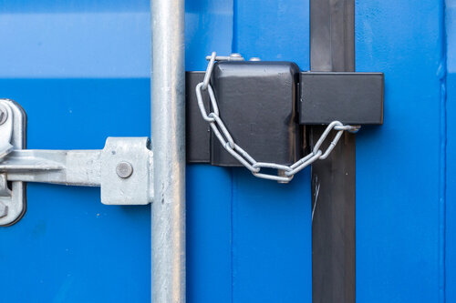 Das Bild zeigt das Produkt ConHasp 230, ein Containerschloss von Abus.