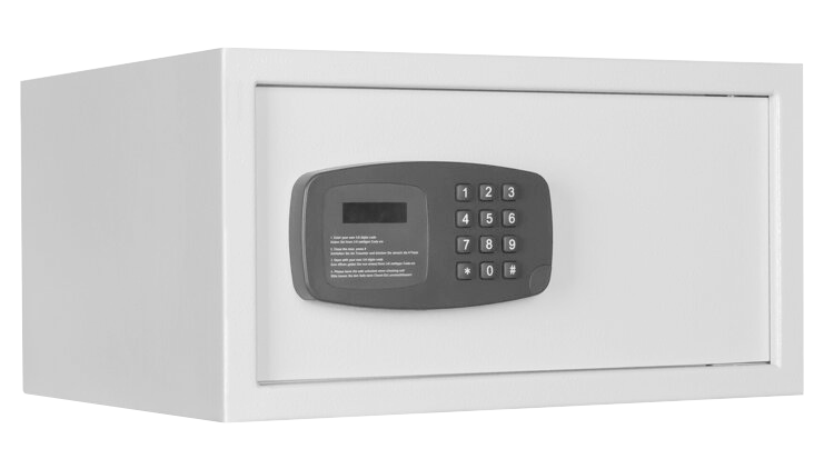 Das Bild zeigt einen Hoteltresor von Format namens Panther in der Laptop-Version. 