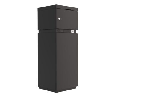 Das Bild zeigt eine Kombibox 1000 in RAL 9005.