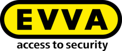 Das Logo der Firma EVVA.