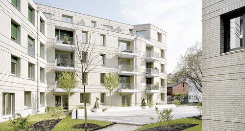 Das Bild zeigt ein Wohnbauprojekt. 