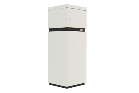 Das Bild zeigt eine Kombibox 1000 in RAL 9016.