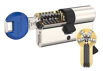 Ein Bild, das einen Dormakaba Expert Zylinder darstellt.