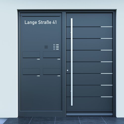 Ein Bild, das eine Türseitenteilanlage zeigt.