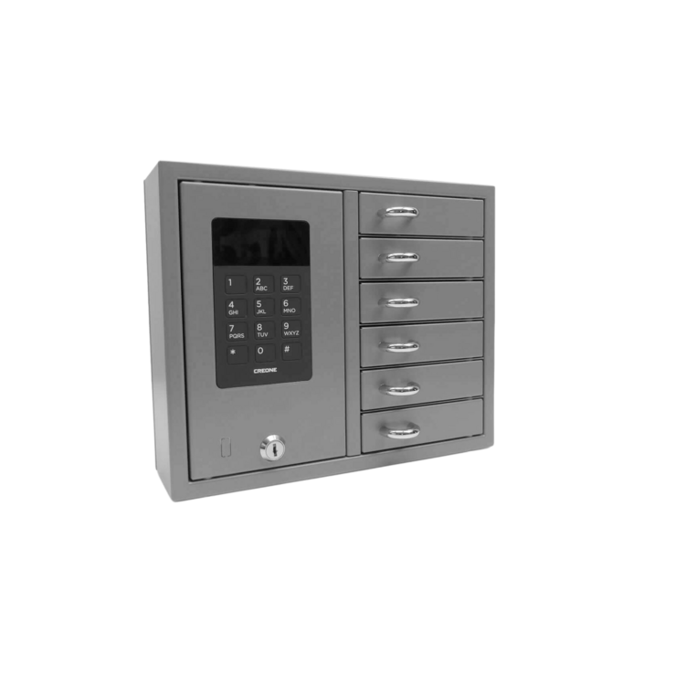 Das Bild zeigt das Produkt Keybox-Basic von der Firma Creone in Grau.