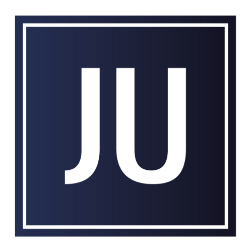 Das Bild zeigt das Logo der Firma JU.